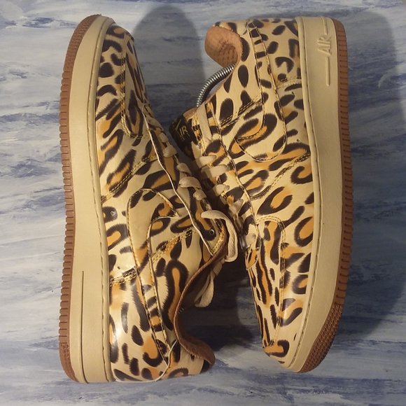 Nike Air Force 1 Leopard Print Men size 10.5 - Picture 7 of 10